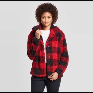 Knox Rose | Plaid Long-Sleeve Shirt Jacket